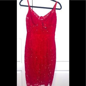 Fashion Nova Dropping Hints Lace Dress
